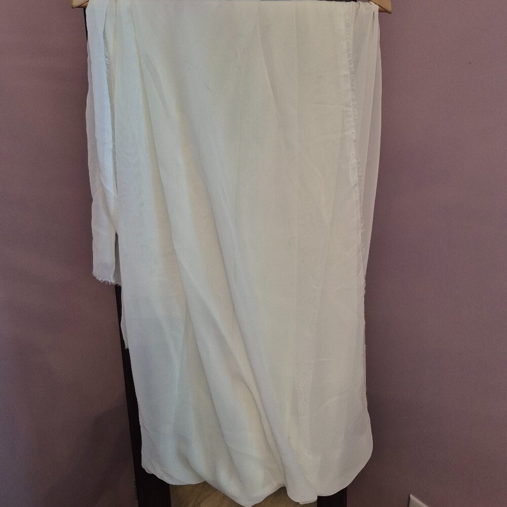 Sheer Ivory Fabric Yardage